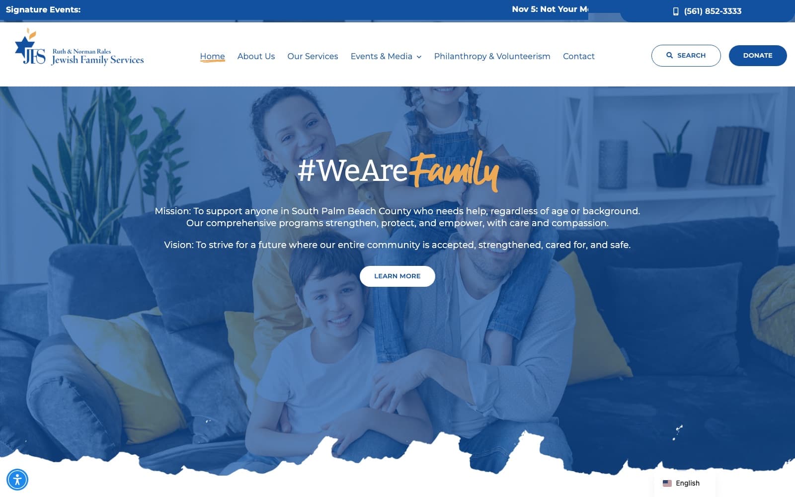 Ruth & Norman Rales Jewish Family Services screenshot